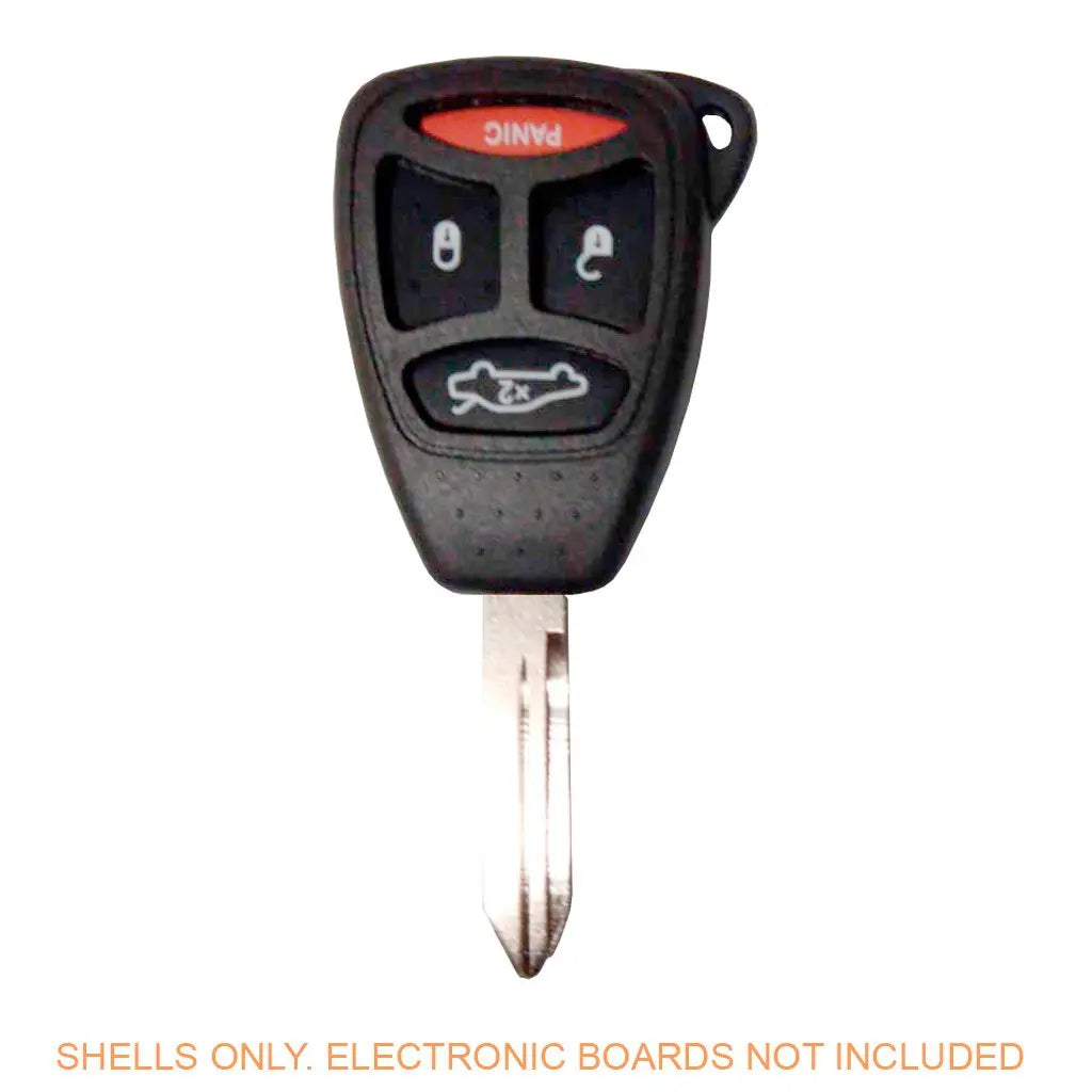 2004-2012 (Aftermarket) Head Key SHELL for Chrysler - Jeep - Dodge Calibre - Dakota - Ram  KOBDT04A 
