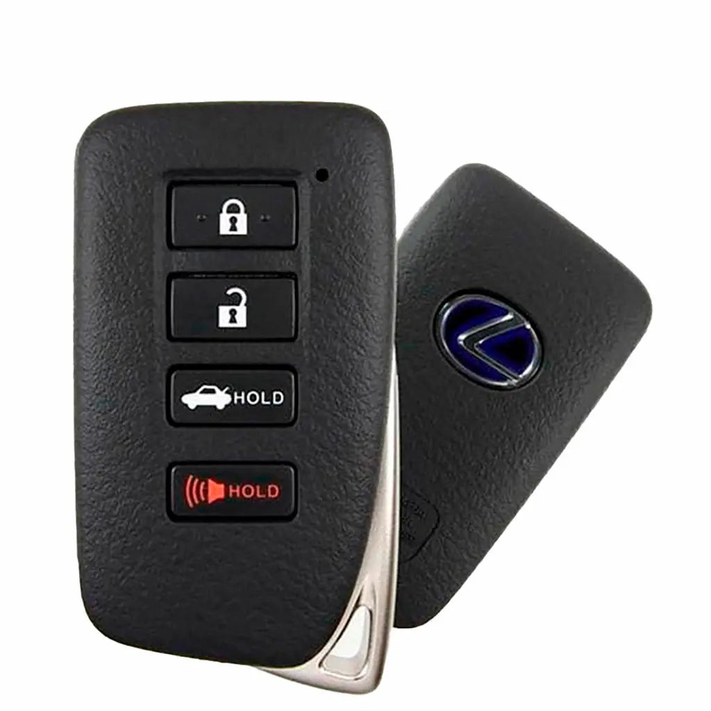 Front and back of 2014-2020 (OEM-B) Smart Key for Lexus RCF  PN 89904-24100  HYQ14FBA 