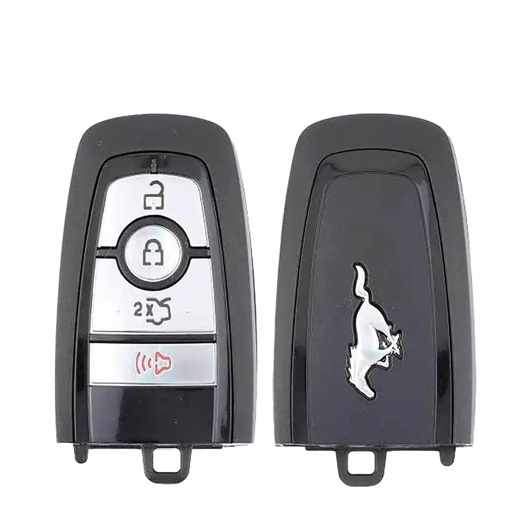 Front and back of 2018-2020 (OEM-B) Smart Key for Ford Mustang  PN 164-R8159  M3N-A2C931423 