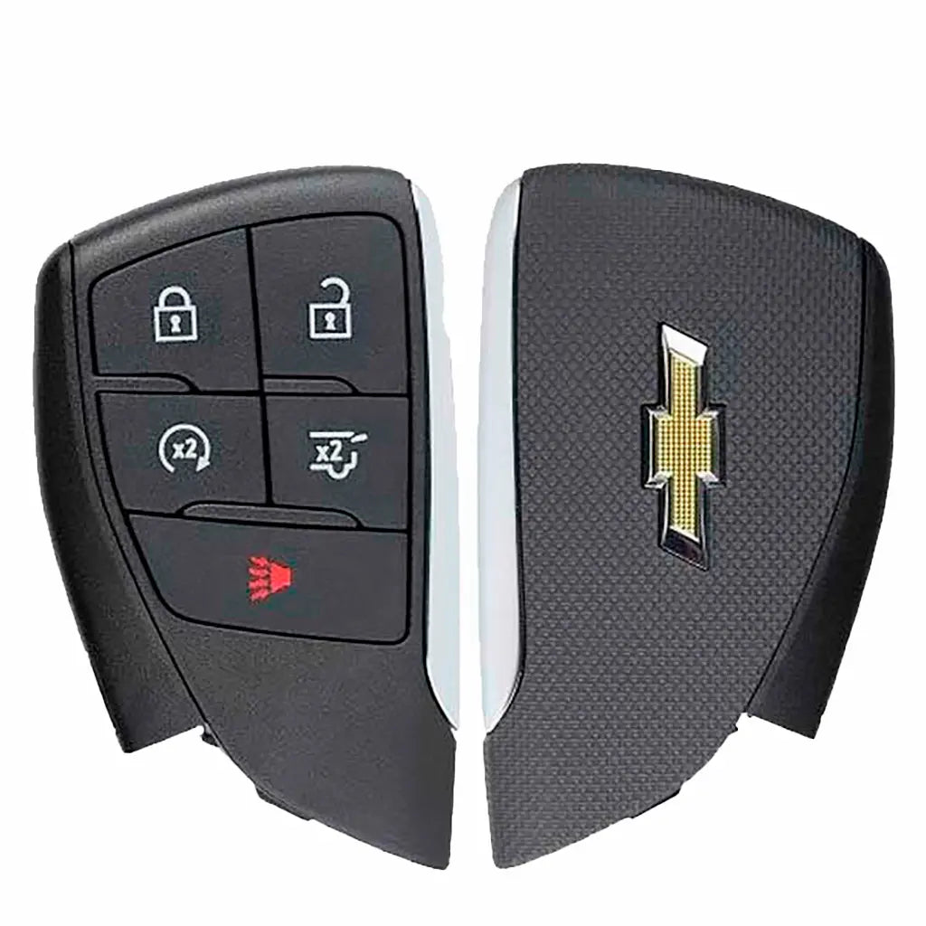 Front and back of 2021-2022 (OEM) Smart Key for Chevrolet Suburban Tahoe  PN 13541559  YG0G21TB2