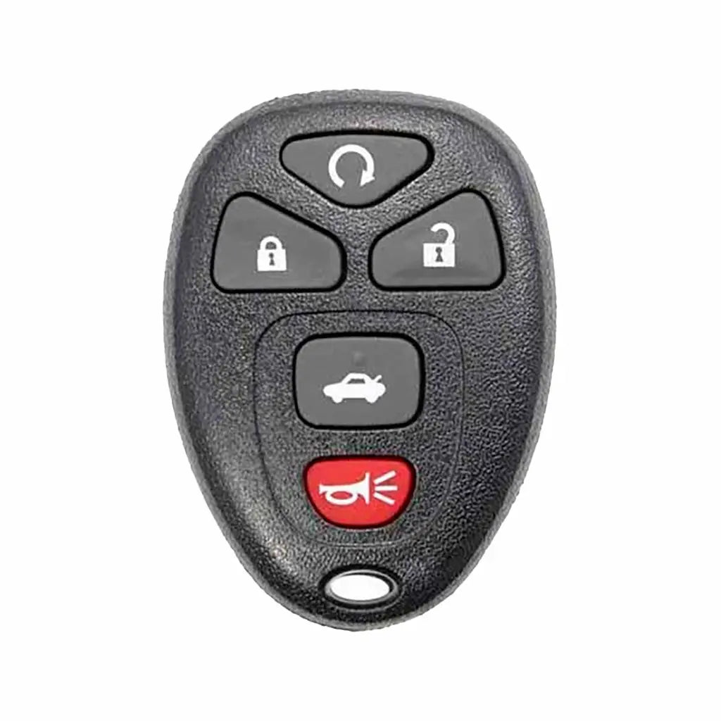 Front of 2006-2013 (OEM) Keyless Entry Remote for Chevrolet - Buick - Cadillac  PN 20935331  OUC60270