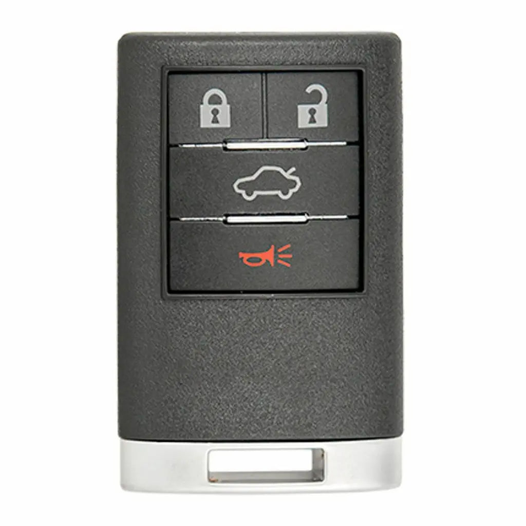 Front of 2008-2013 (OEM Refurb) Keyless Entry Remote for Cadillac CTS  PN 22889450  OUC6000066