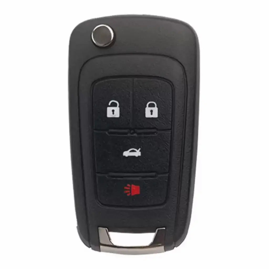 Front of 2010-2020 (OEM) Remote Flip Key for Chevrolet Buick Impala - Regal  PN 13504235  OHT05918179