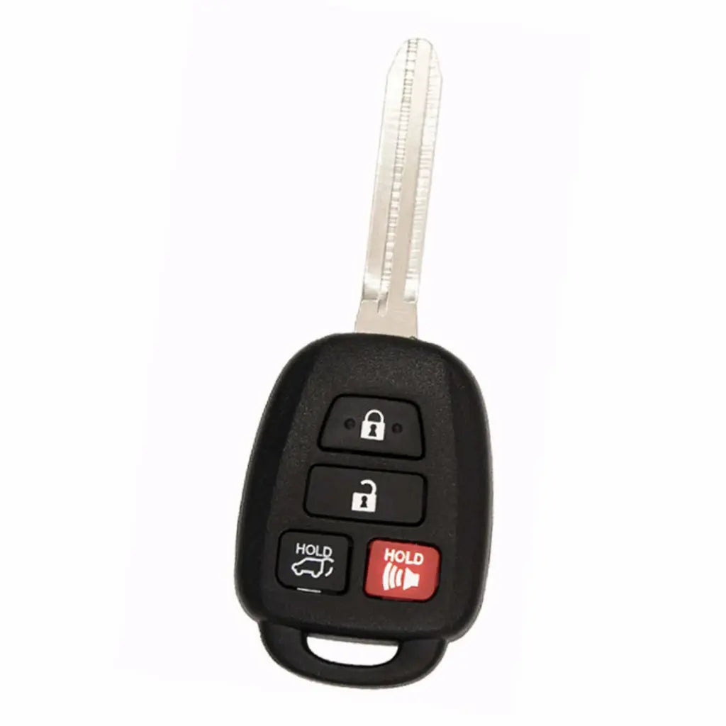 Front of 2013-2018 (OEM Refurb) Remote Head Key for Toyota RAV4  PN 89070-42830  HYQ12BDM
