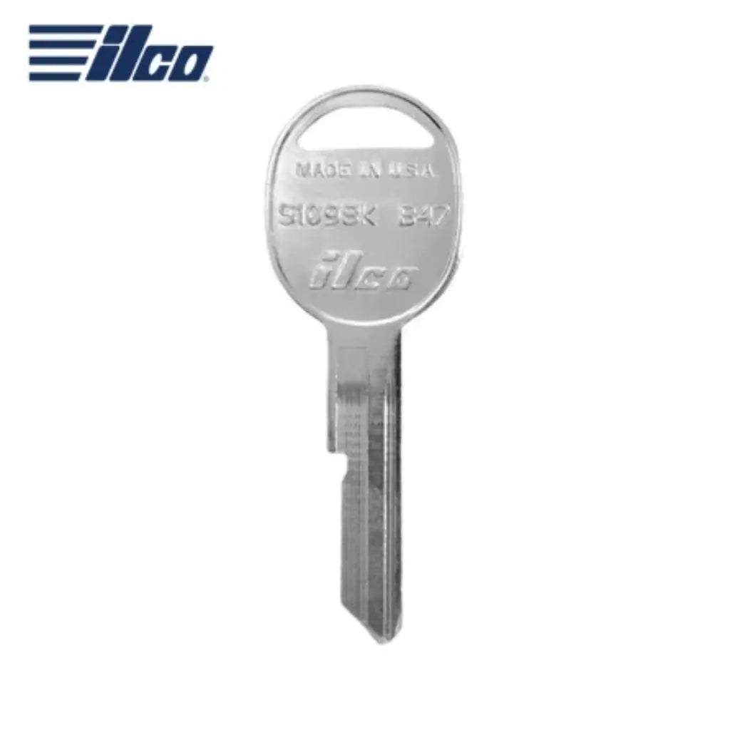 (ILCO) Metal Head Key for GM  B47  S1098K  (Pack of 10)