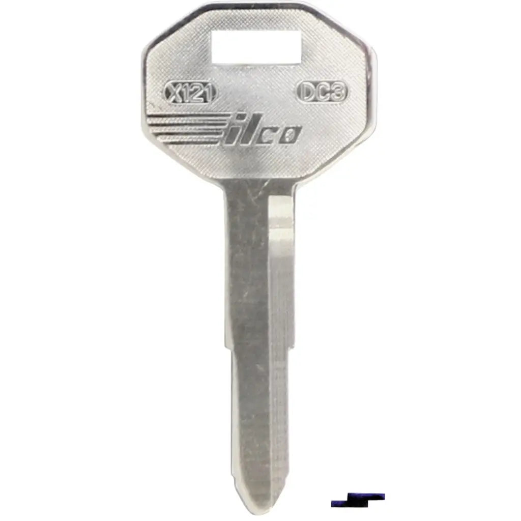 (ILCO) Metal Head Key for GM  DC3  X121 