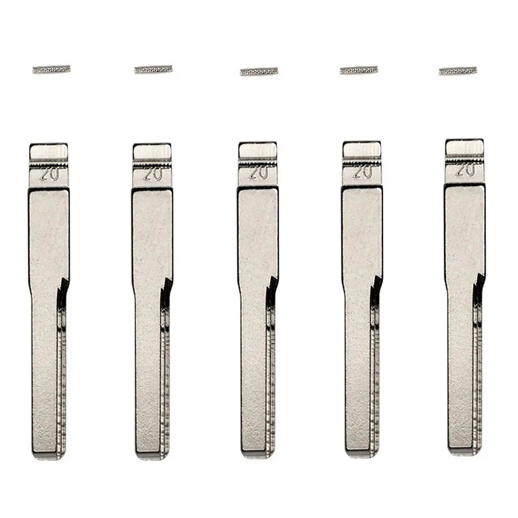 Mercedes  5-Pack HU64 2-Track Flip Key Blade w Roll Pins (GTL)  Flip Key Blades