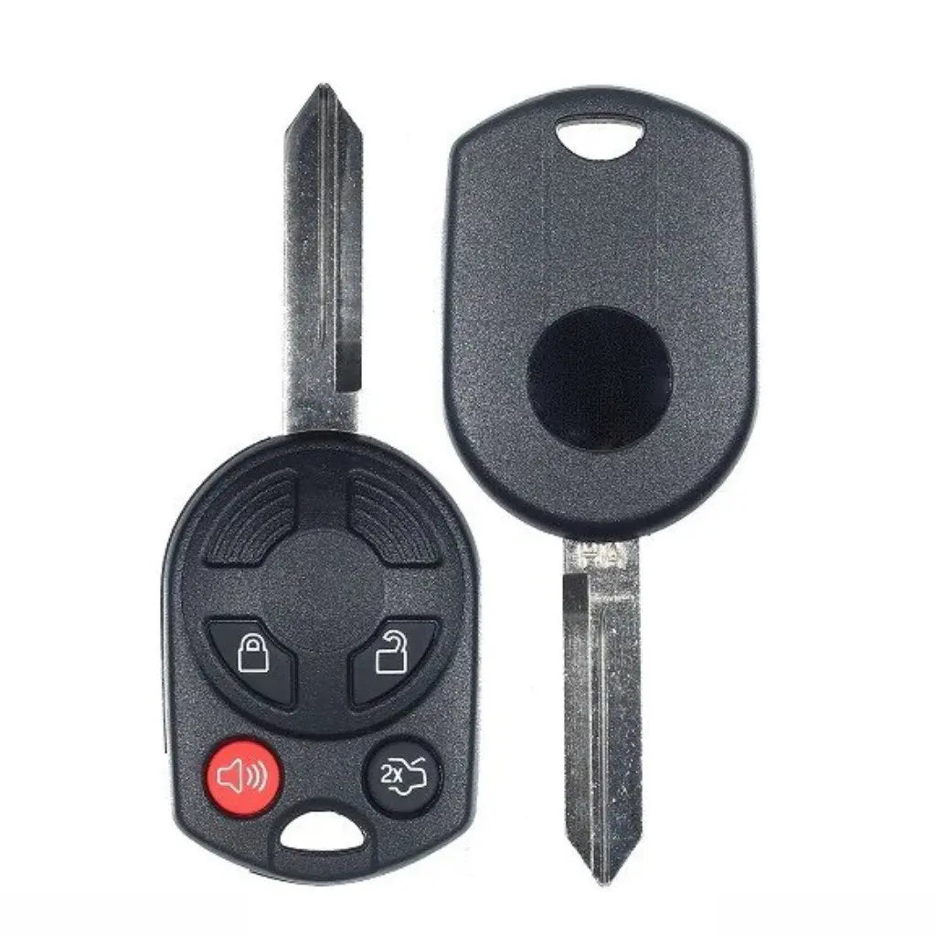 front and back of  2005-2012 (Aftermarket) Remote Head Key Shell for Ford  Lincoln  Mercury  Mazda - Edge  MKS  Milan  Tribute  PN 164-R7040