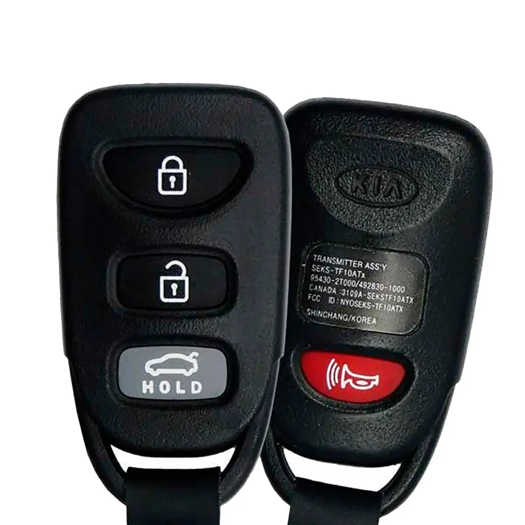 front and back of 2010-2013 (OEM-B) Keyless Entry Remote Kia for Optima | PN: 95430-2T000 / NYOSEKS-TF10ATX