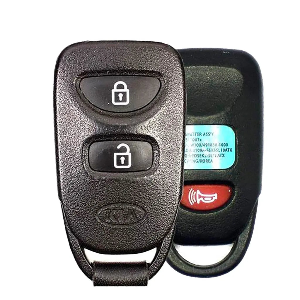 front and back of 2010-2013 (OEM ) Keyless Entry Remote for Kia Sportage  PN 95430-3W100  NYOSEKS-SL10ATX