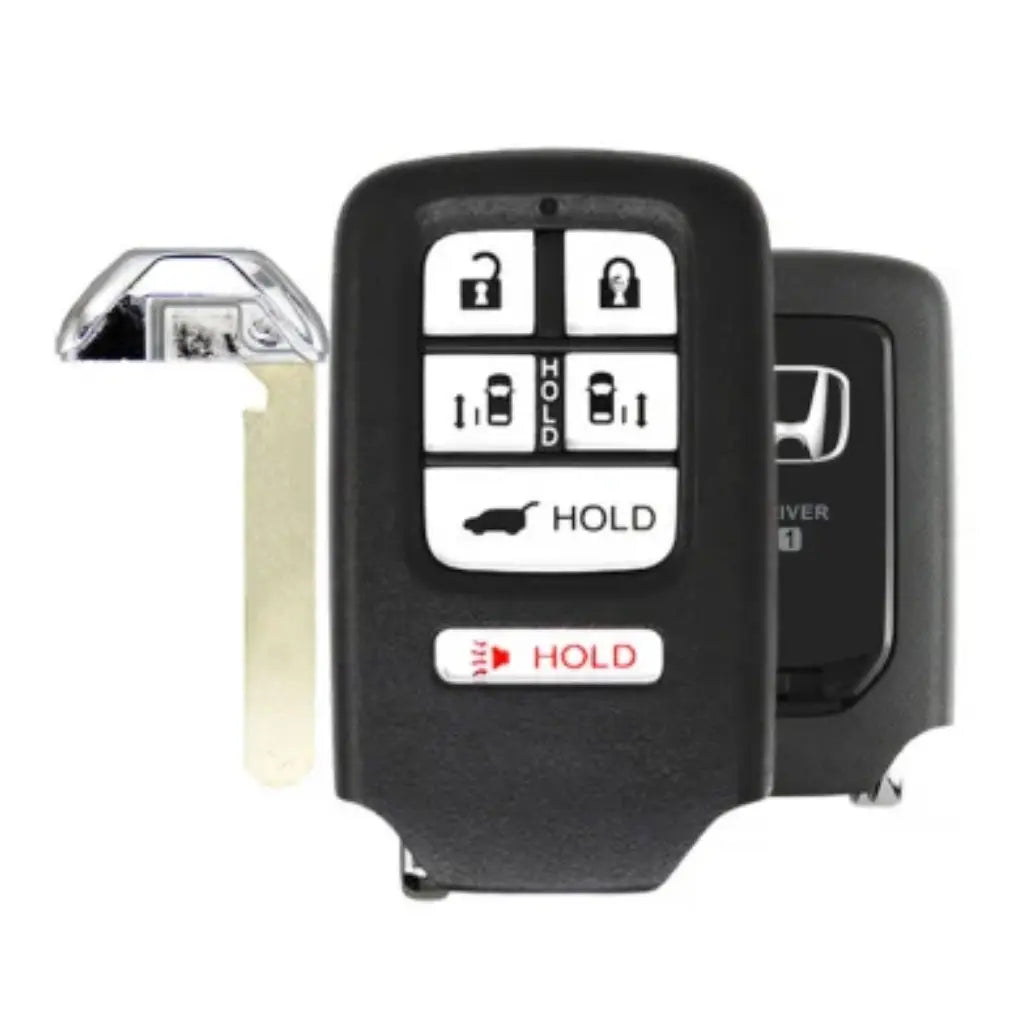 front back and emergenycy key of 2014-2017 (OEM) Smart Key for Honda Odyssey | PN: 72147-TK8-A61