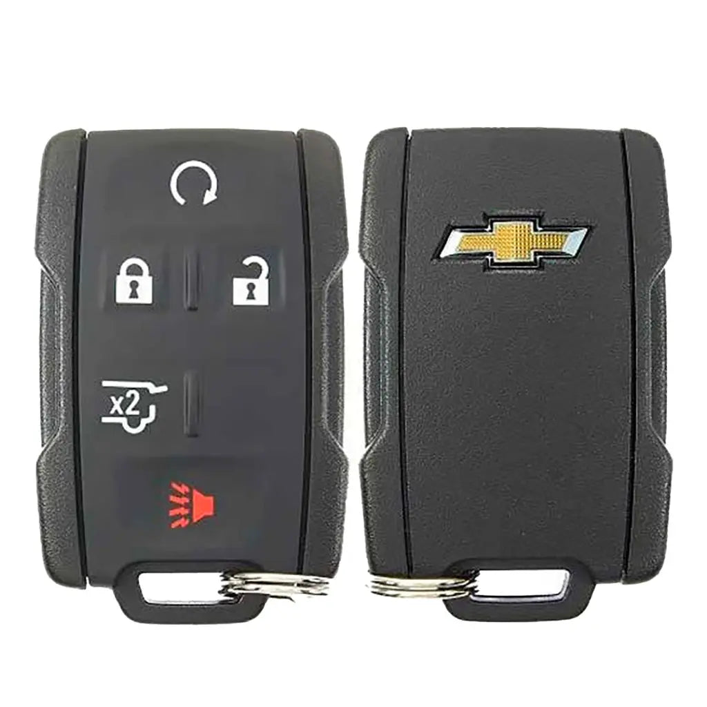 front and back of 2015-2020 (OEM Refurb) Keyless Entry Remote for Chevrolet Suburban -Tahoe  PN 13580081  M3N32337100