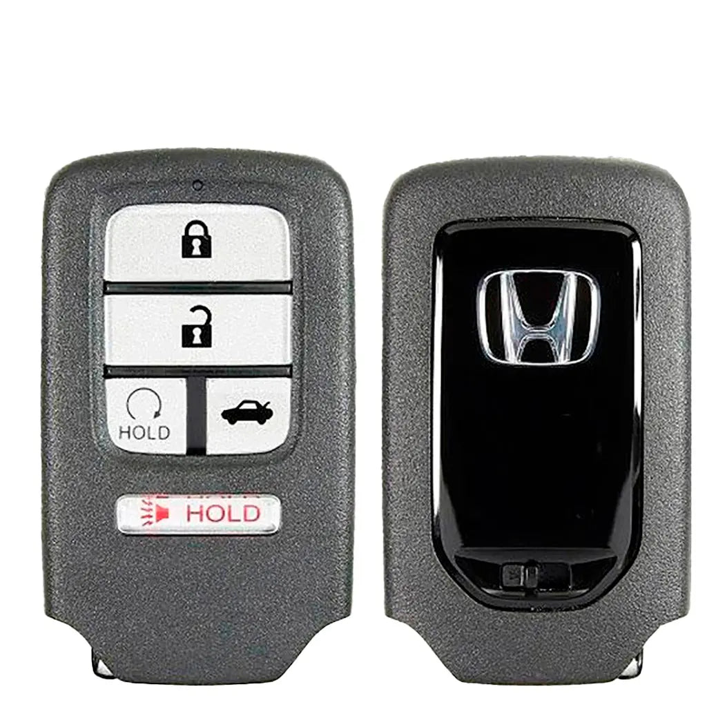 front and back of 2016-2021 (OEM-B) Smart Key for Honda Civic  PN 72147-TBA-A11  KR5V2X 