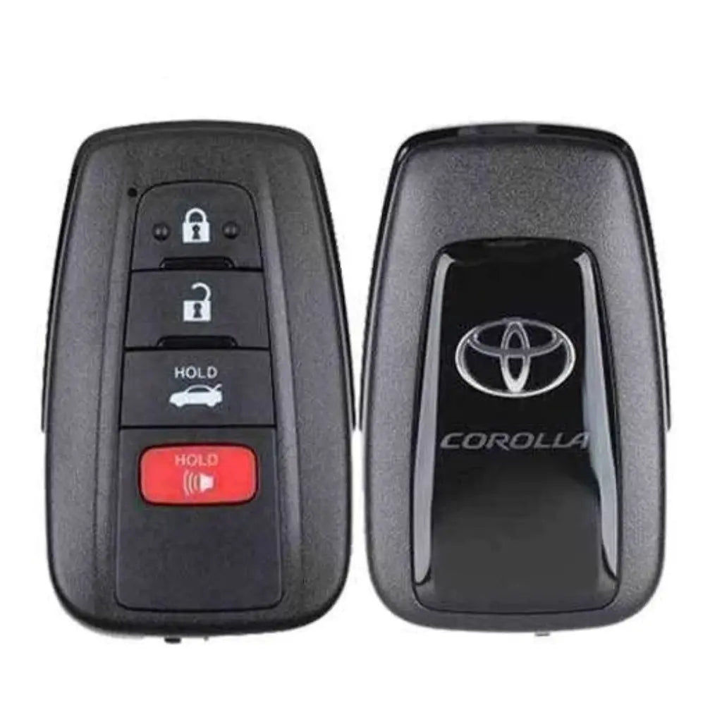 front and back of 2019-2021 (OEM-B) Smart Key for Toyota Corolla | PN: 8990H-02030 / HYQ14FBN