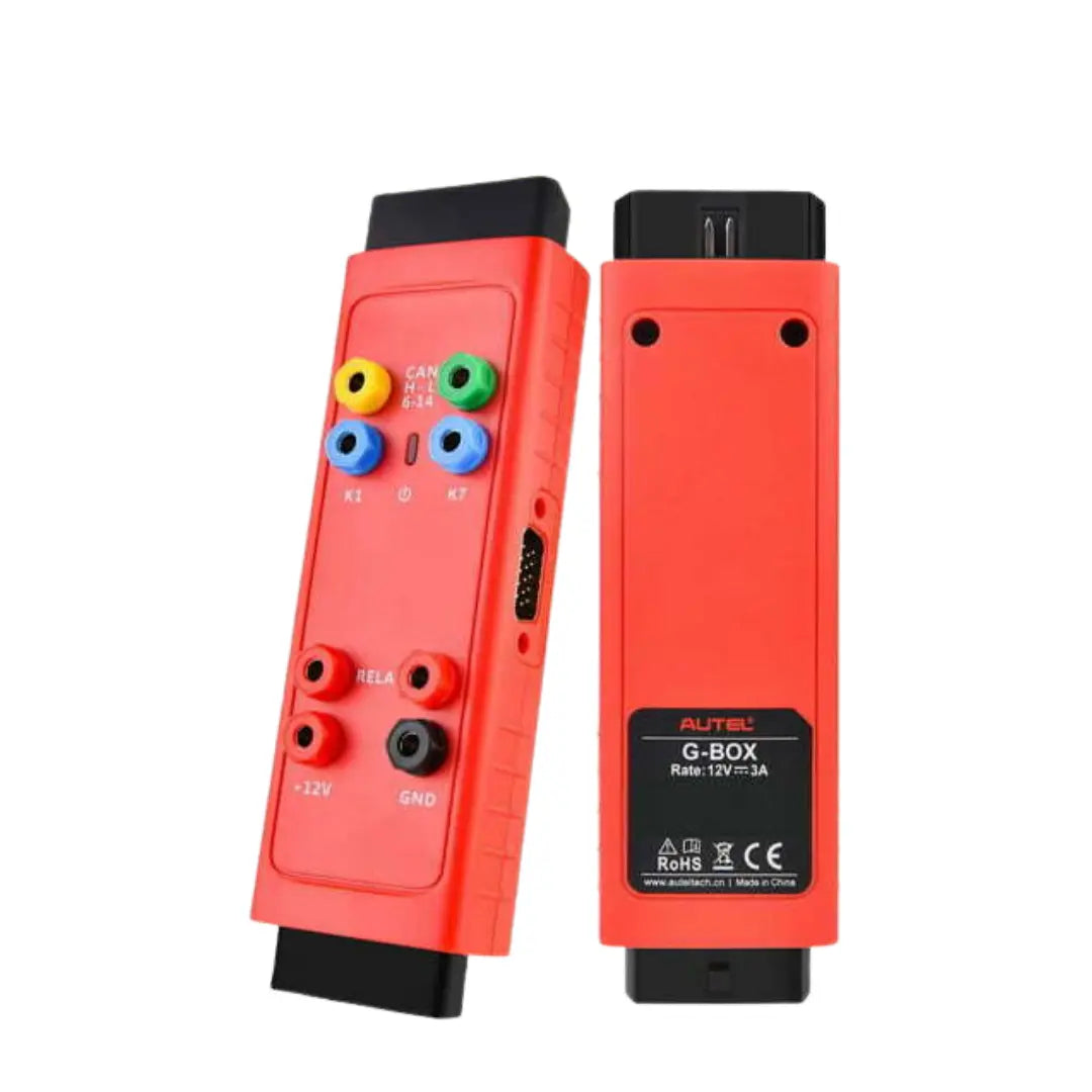 front and back of (AUTEL) G-BOX3 - Mercedes Benz & BMW Adapter For Autel Key Programmer IM508 / IM608PRO / IM508S / IM608PROII