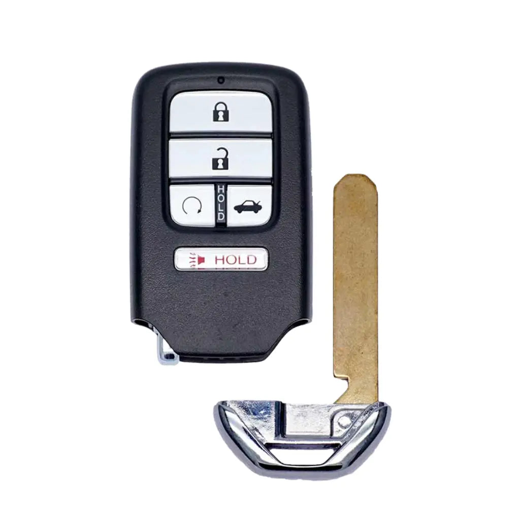 front and emergency key of 2018-2022 (OEM) Smart Key for Honda Accord 2.0EX-L / 2.0SPT XAT / 2.0Tour X | PN: 72147-TVA-A01 / CWTWB1G0090