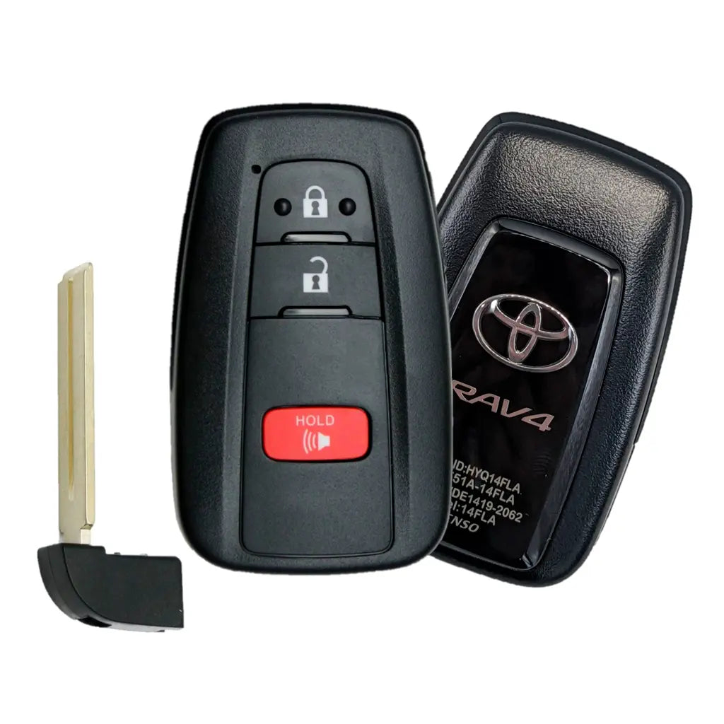 front back and emergency key of 2021-2022 (OEM-B) Smart Key for Toyota RAV4  PN 8990H-0R200