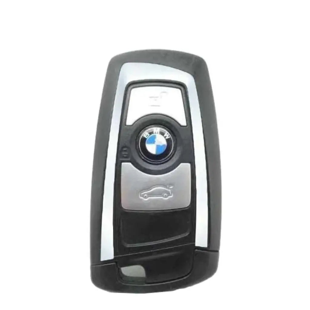 front of 2013-2018 (OEM) Smart Key for BMW 7 - 5 - 3 Series  YGOHUF5767 (Silver Trim)