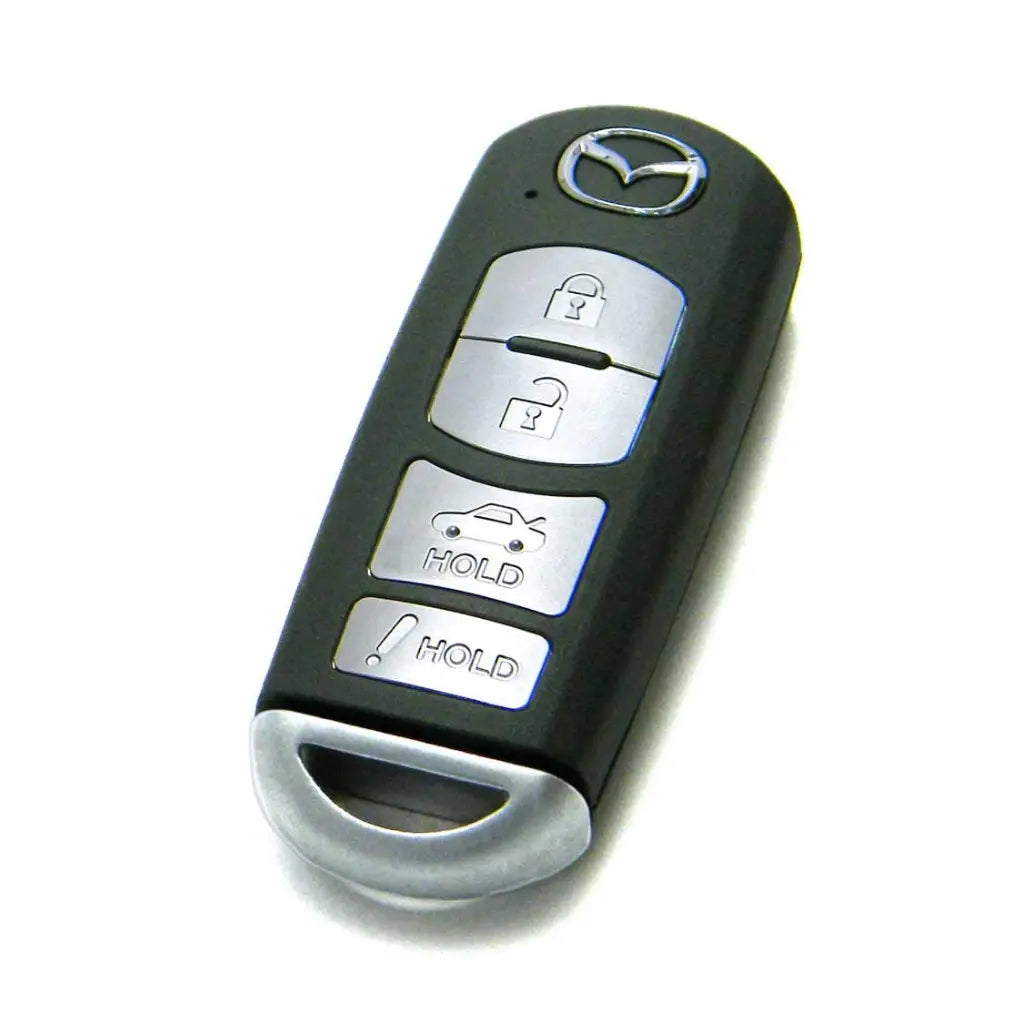 front of 2014-2019 (OEM Refurb) Smart Key for Mazda 3 Sedan  6  MX-5 Miata  PN GJY9-67-5DY  WAZSKE13D01