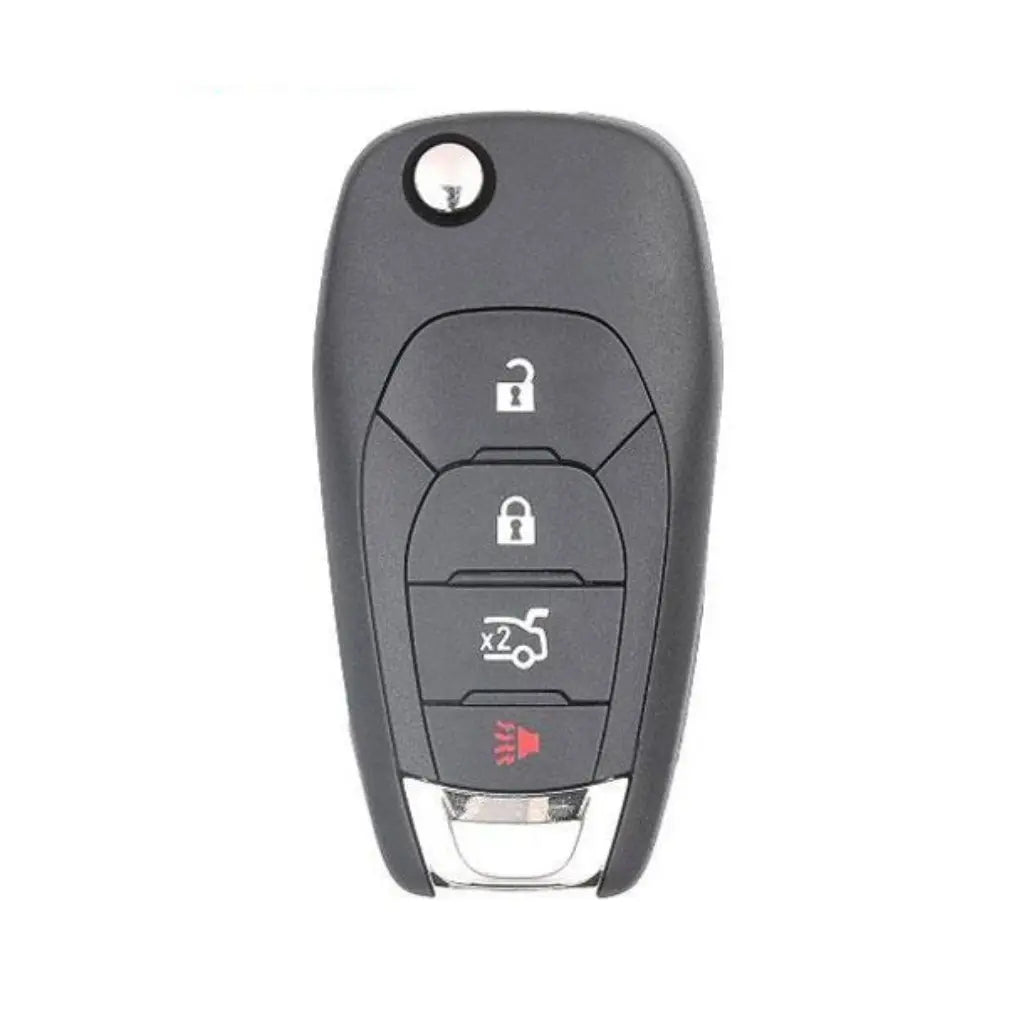 front of 2016-2019 (OEM) Remote Flip Key for Chevrolet Cruze  PN 13514135  LXP-T004