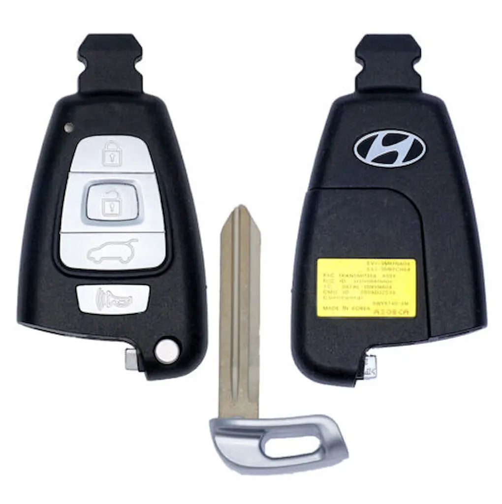 front, back and emergency key of 2007-2012 (OEM) Smart Key for Hyundai Veracruz  PN 95440-3J600  SY5VISMKFNA04