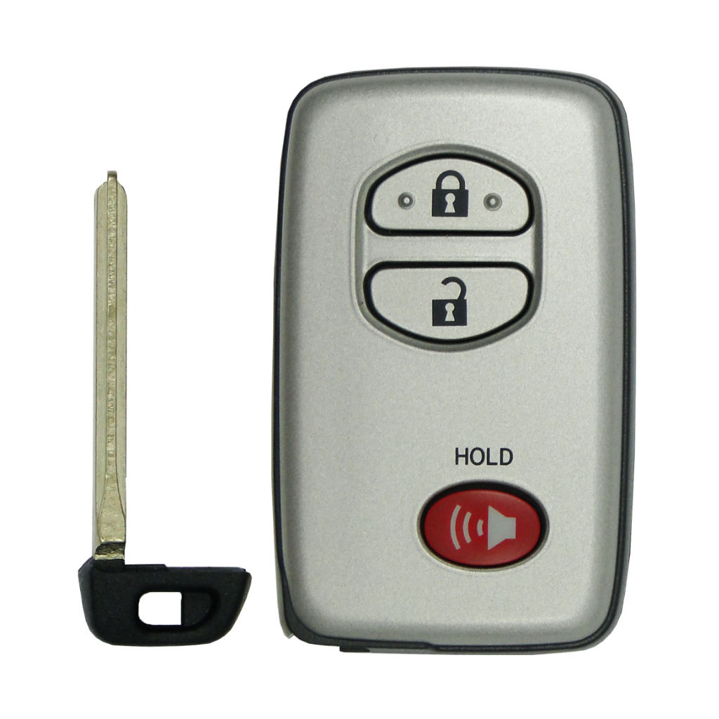 Front and emergency key of 2008-2015ToyotaLandCruiser3-ButtonSmartKeyPN89904-60770HYQ14AEM_OEM
