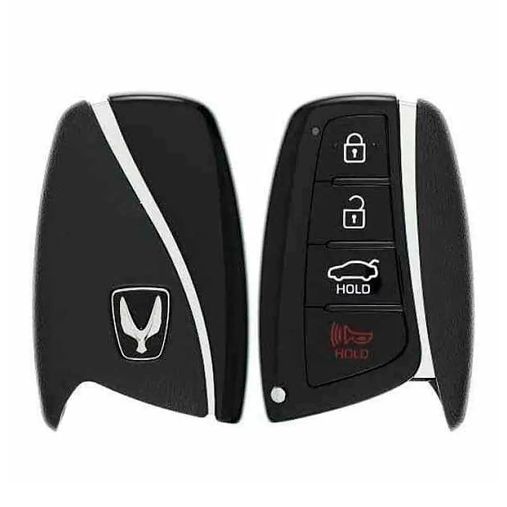 front and back of 2013-2016 (OEM Refurb) Smart Key for Hyundai Equus  4-Button PN 95440-3N470SY5DMFNA433