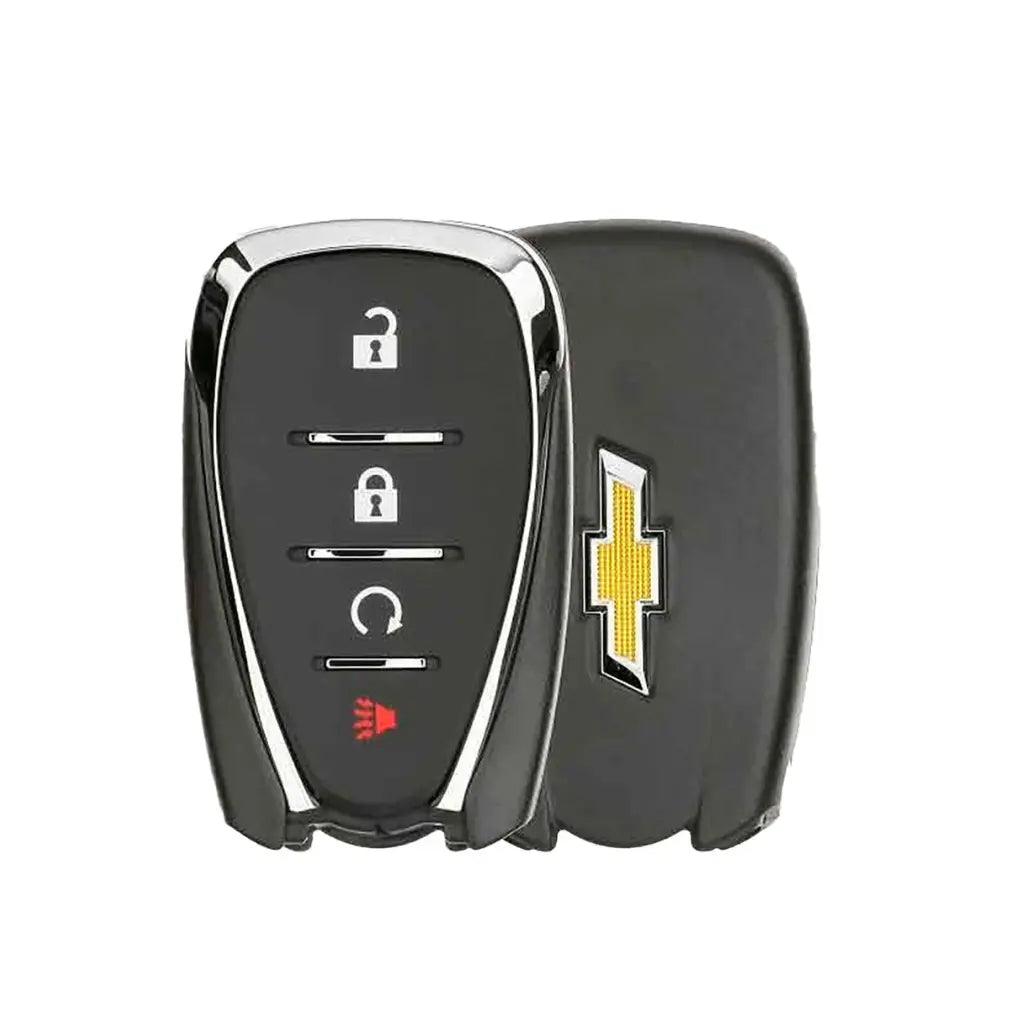front and back of 2016-2022 (OEM) Chevrolet Volt- Eqiuinox- Trax- Sonic  4-Button Smart Key  PN 13585722  HYQ4AA