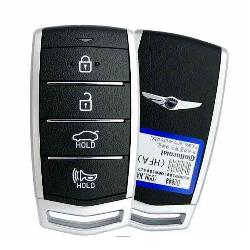 front and back of 2017-2020 (OEM-Refurb) Smart key for Hyundai Genesis G80 | PN: 95440-D2000-BLH | SY5HIFGE04