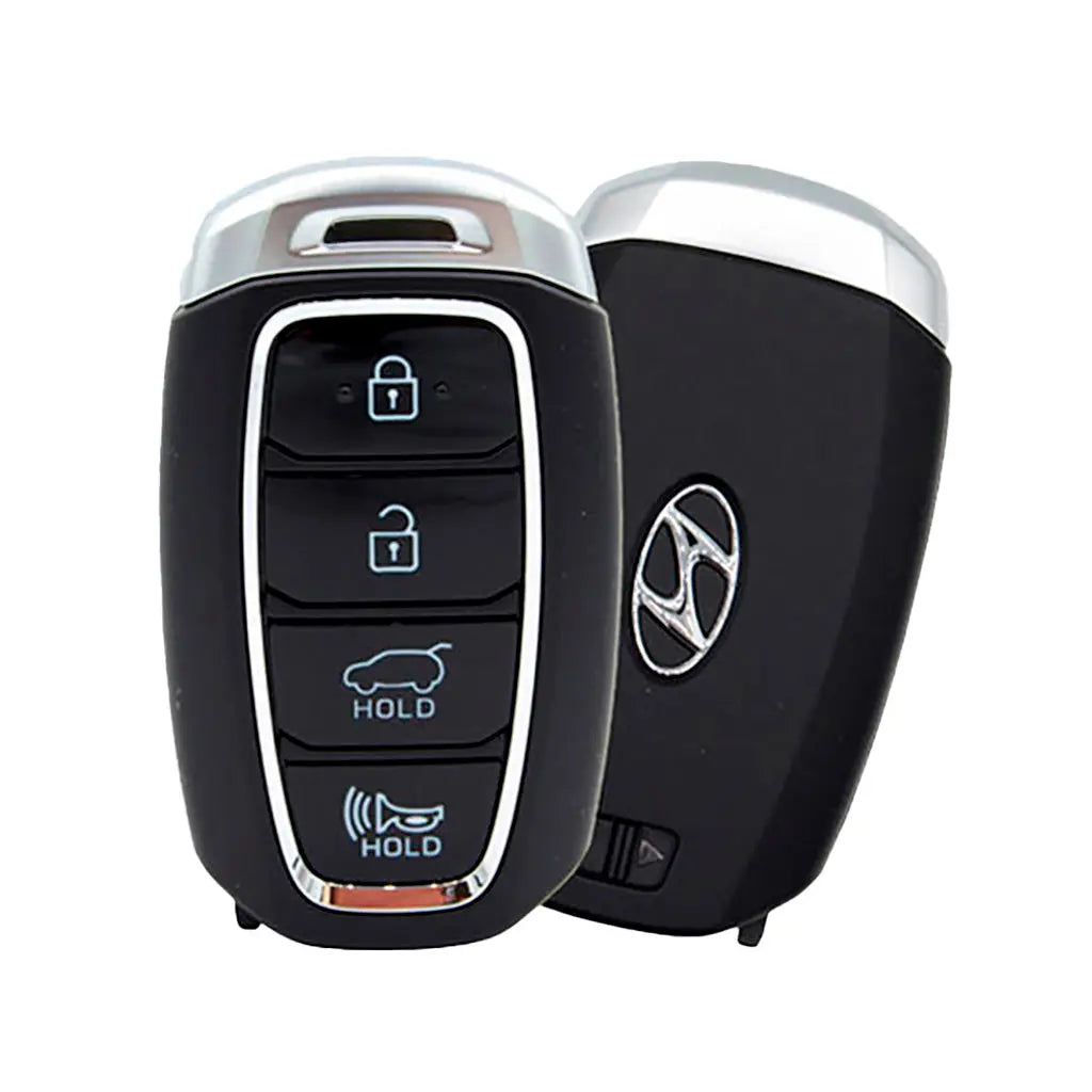 front and back of 2019-2020 (OEM-B) Smart Key for Hyundai Kona  4-Button  433 MHz  PN 95440-J9001  TQ8-FOB-4F19