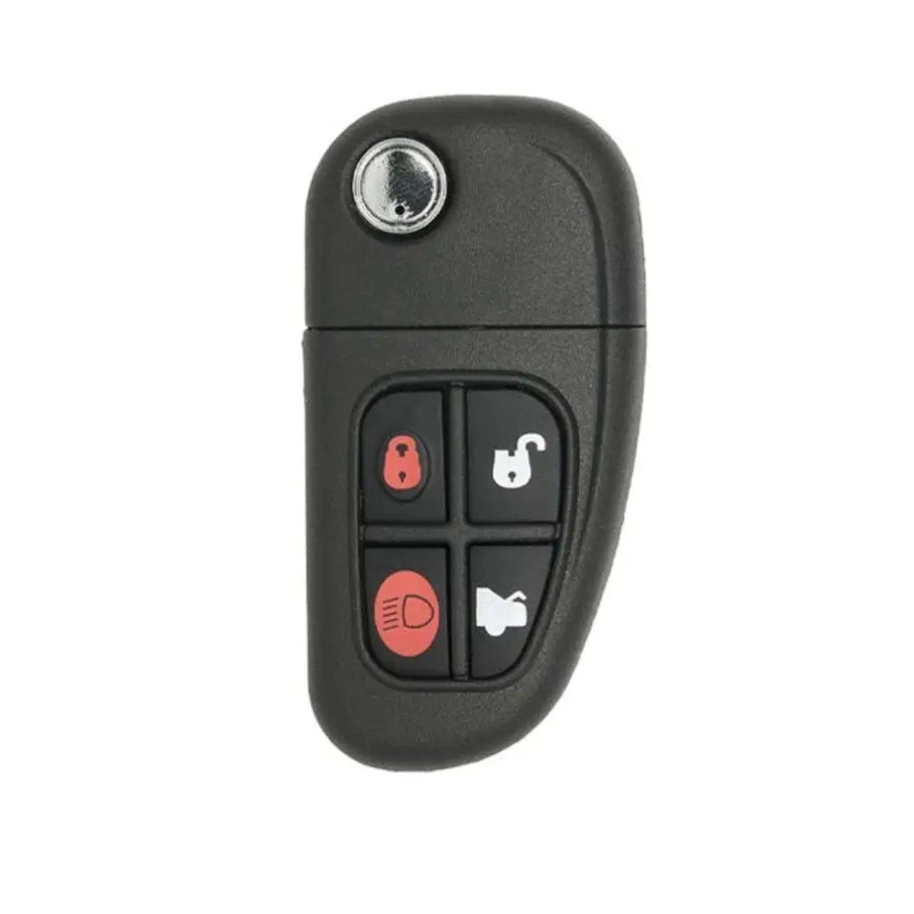 FRONT OF 2001-2008 (Aftermarket) Remote Flip Key for Jaguar S-Type  XJ8  X-Type  PN 1X43-15K601-AB  NHVWB1U241