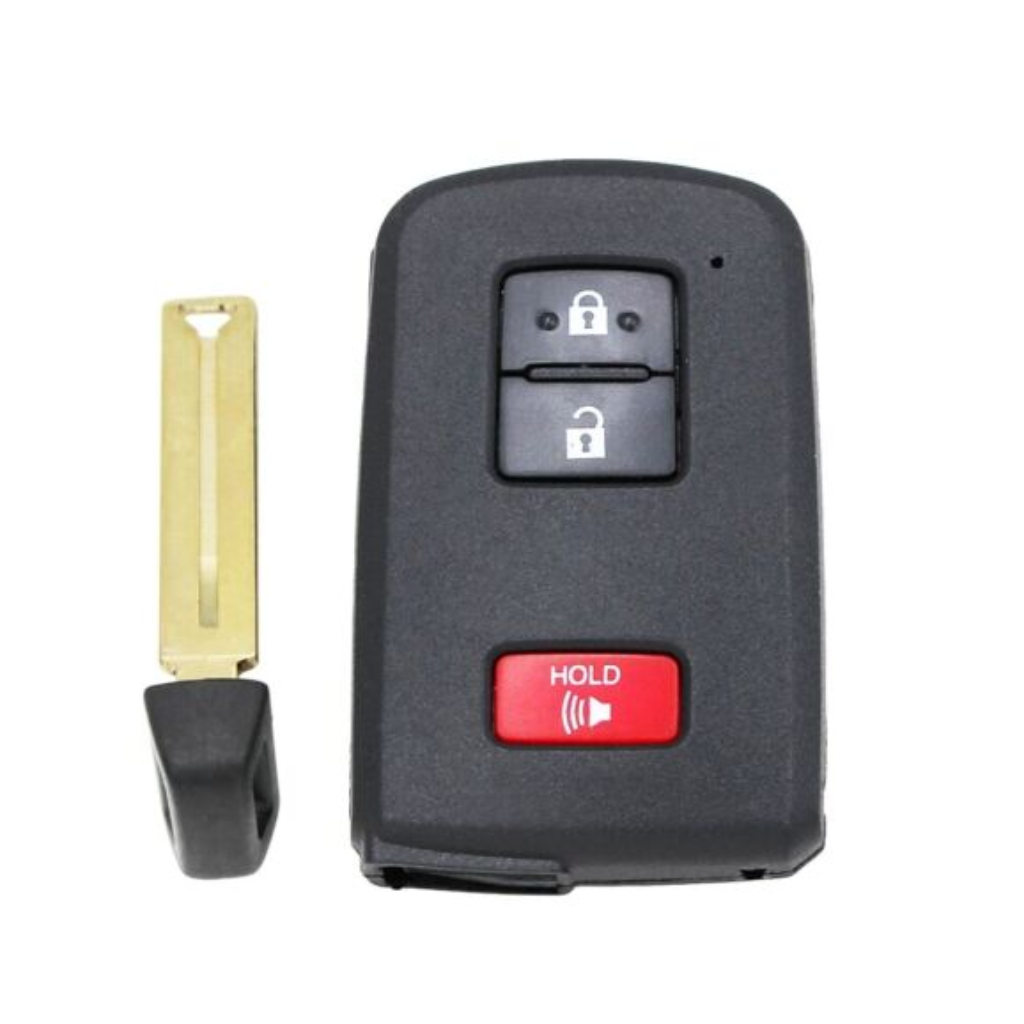 Front and emergency key of 2015-2022 (OEM) Smart Key for Toyota 4Runner Tundra Tacoma  PN 89904-3506089904-0C050  HYQ14FBB-0010