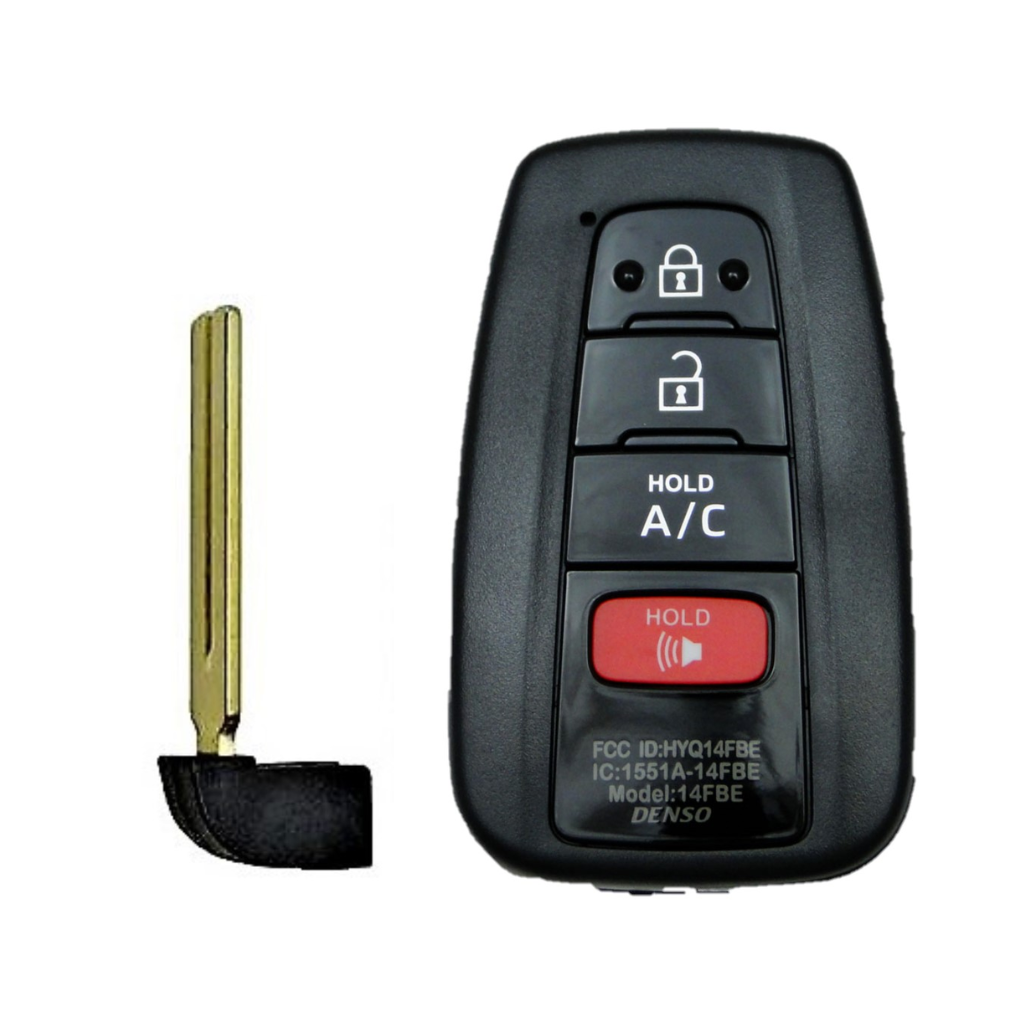 Front and emergency key of 2017-2021 (OEM) Smart Key for Toyota Prius Prime  PN 89904-47460  HYQ14FBE-0410