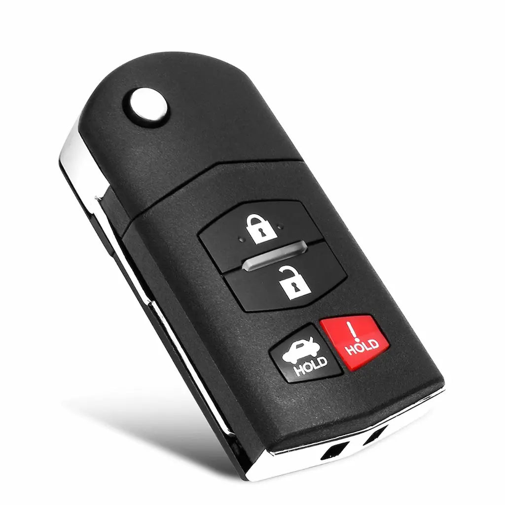 Front of 2006-2015 (Aftermarket) Remote Flip Key for Mazda MX-5 Miata - 3  FCC ID BGBX1T478SKE125-01 