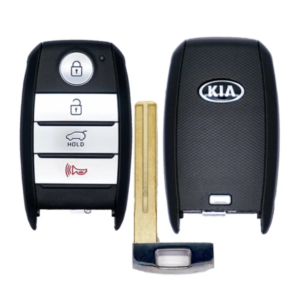 front, back and emergency key of 2014-2016 (OEM) Smart Key of Kia Soul (Non EV Models)  PN 95440 B2200  CQ0FN00100
