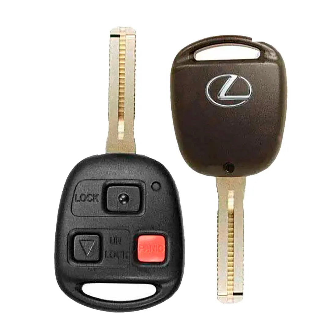 front and back of 1999-2003 (OEM Refurb) Remote Head Key for Lexus RX300  PN 89070-48020  NI4TMTX-1