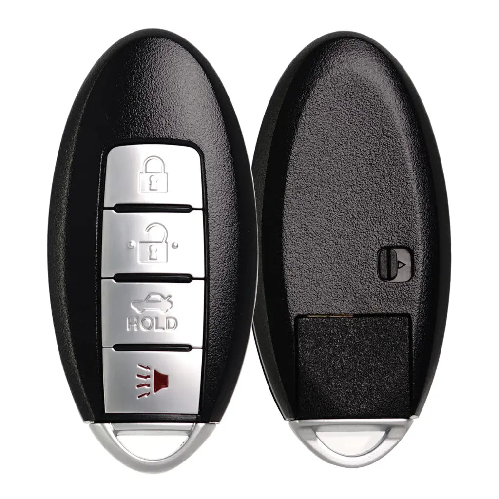 front and back of 2007-2015 (Aftermarket) Smart key for Nissan  Infiniti Altima - Maxima - EX35 - G35  PN 285E3-JA05A  KR55WK48903 (9622)
