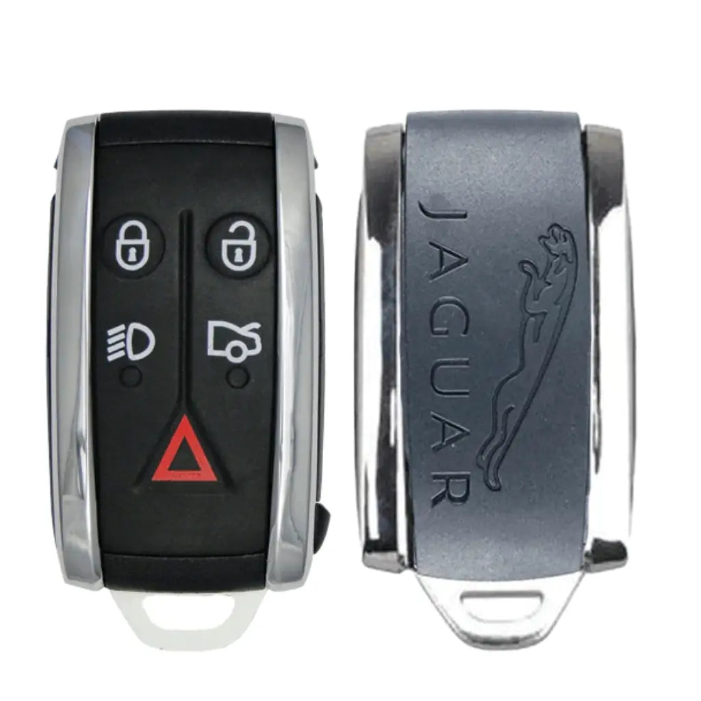 front and back of 2007-2015 (OEM) Smart Key for Jaguar XK / XKR / XF | PN: C2P17155 / KR55WK49244 