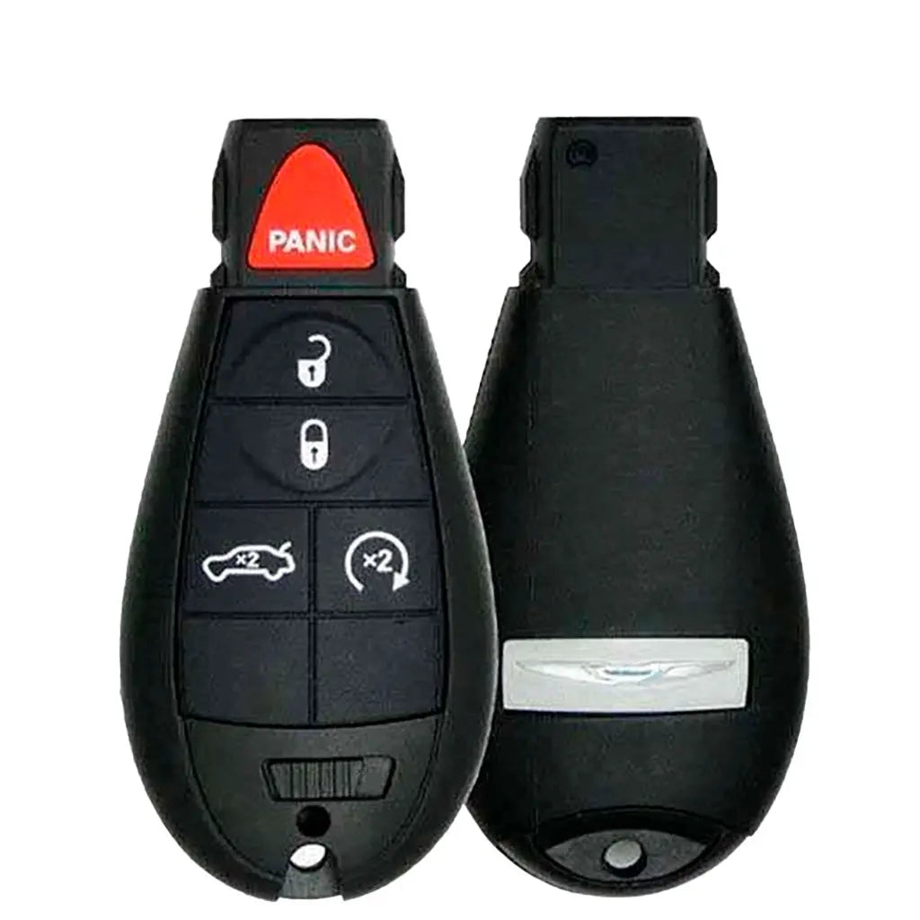 front and back of 2008-2010 (OEM Refub) Fobik Key for Chrysler 300  PN 05026334AC  IYZ-C01C