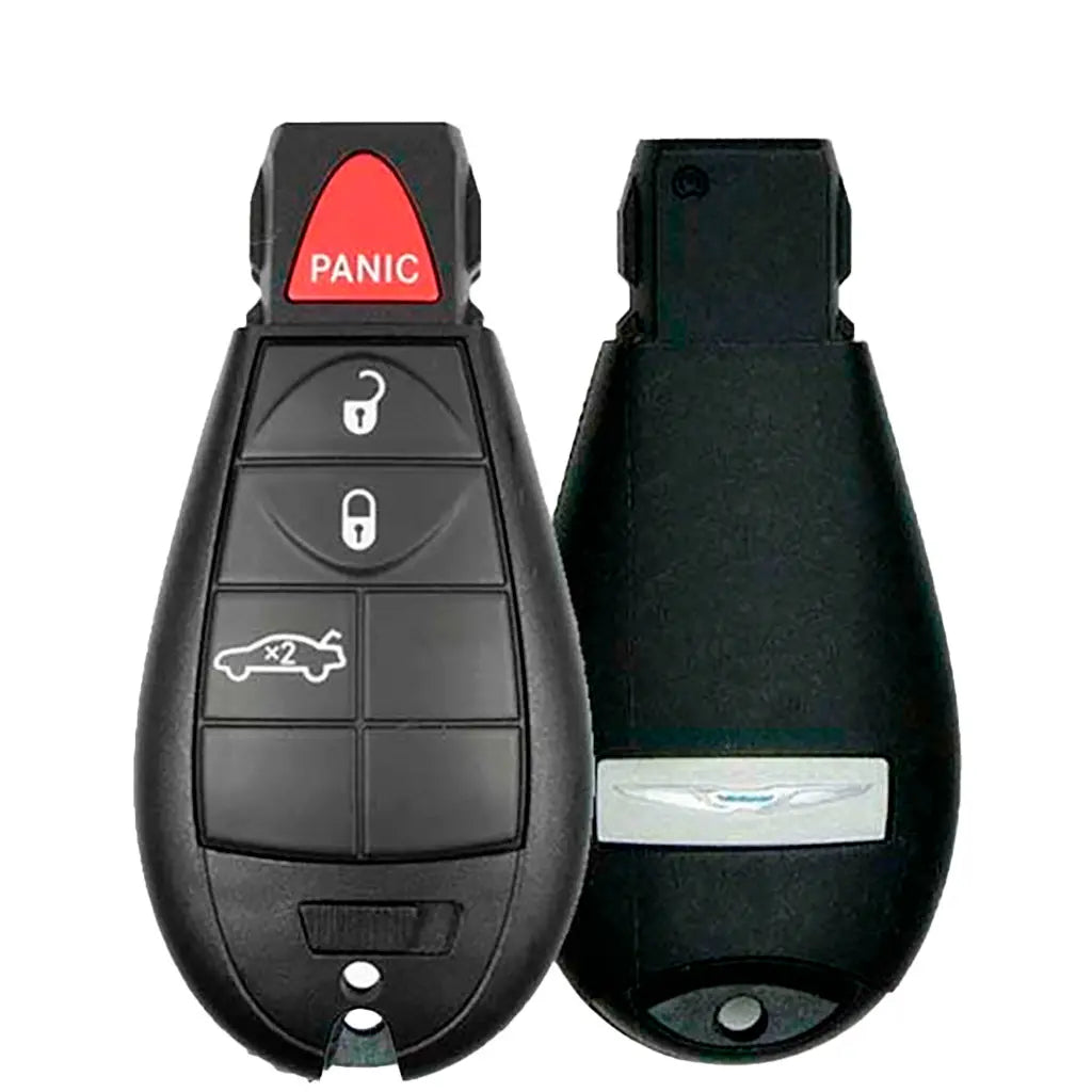 front and back of 2008-2010 (OEM Refurb) Fobik Key for Chrysler 300  PN 68058346AF  IYZ-C01C