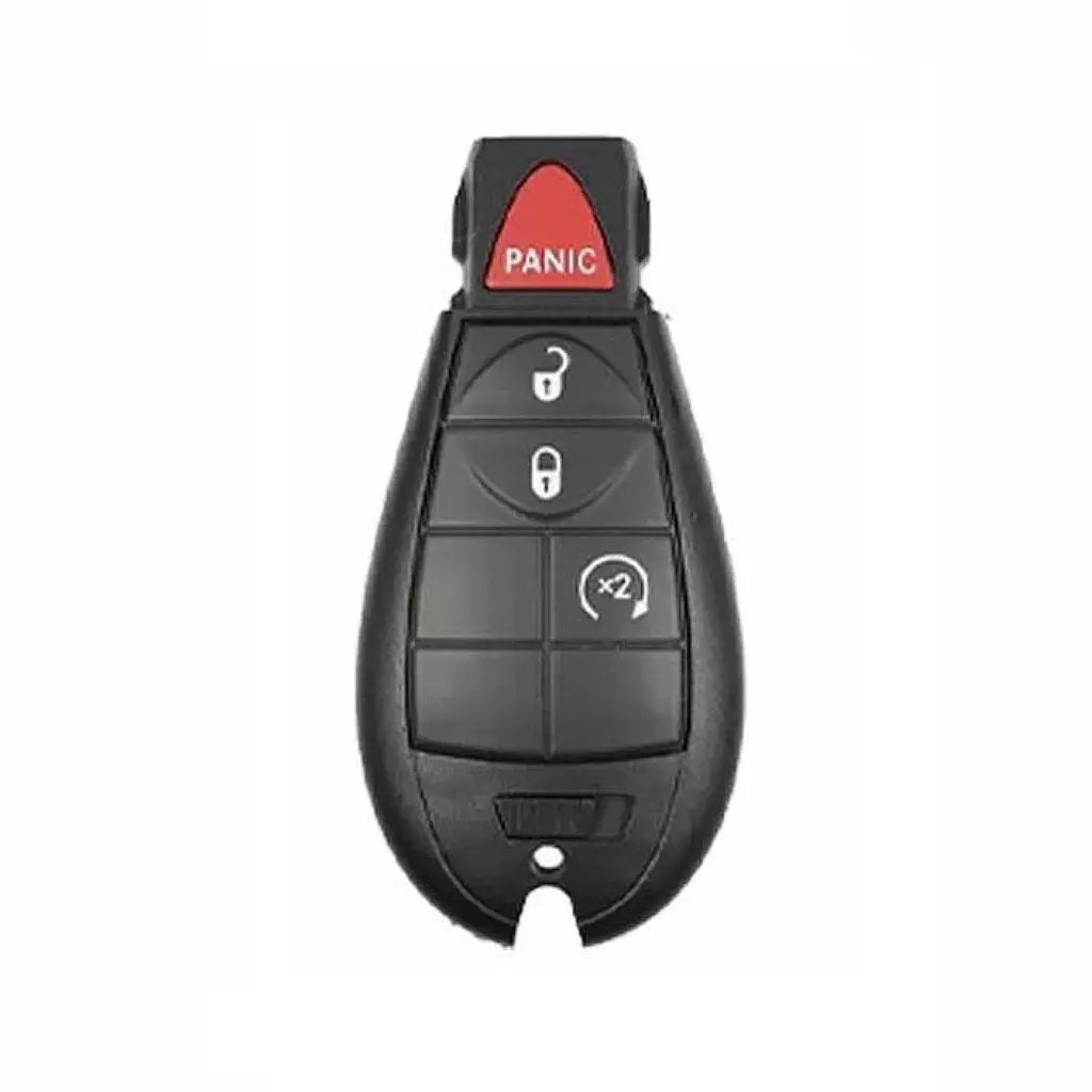 front and back of 2008 - 2013 (Aftermarket) Remote Fobik Key for Chrysler  Dodge 300 - Durango  PN M3N5WY783X