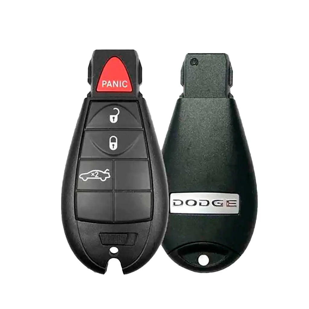 front and back of 2008-2014 (OEM) Keyless Go Fobik  for Dodge Challenger Charger   PN 56046695AM  IYZ-C01C