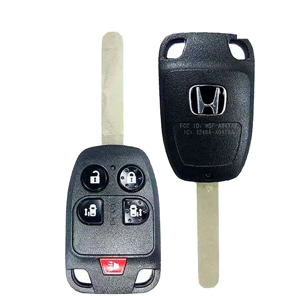 front and back of 2011-2013 (OEM Refurb) Remote Head Key for Honda Odyssey  PN 35118-TK8-A10  N5F-A04TAA