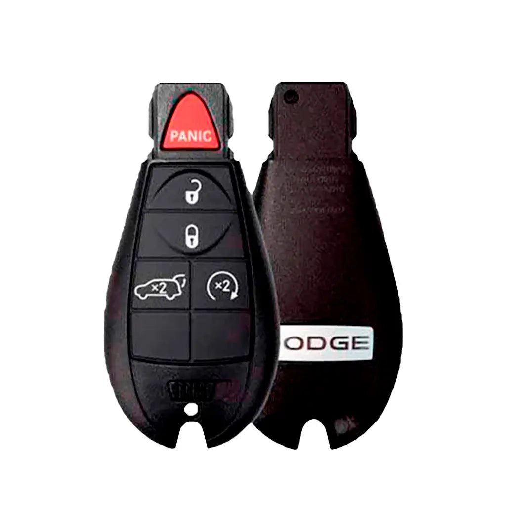 front and back of  2011-2013 (OEM) Keyless Go Fobik for Dodge Durango  PN 05026538AK  IYZ-C01C