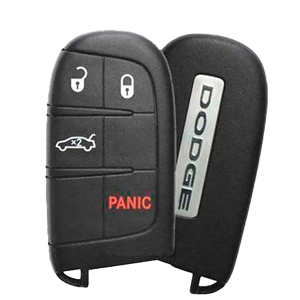 front and back of 2011-2020 (OEM-B) Smart Key for Dodge Charger - Dart - Challenger | PN: 68051387AC / M3N40821302