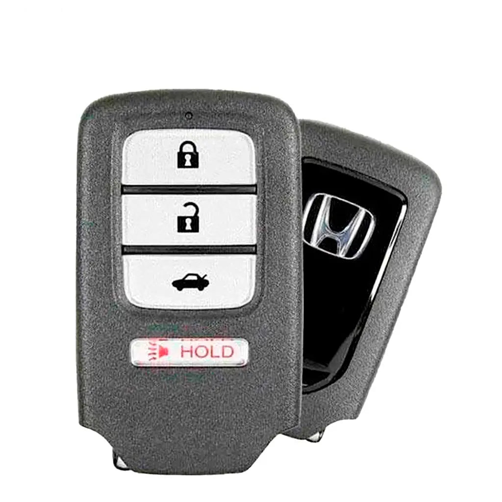 front and back of 2013- 2015 (OEM Refurb) Smart Key for  Honda Accord Civic  PN 72147-T2A-A01  ACJ932HK1210A