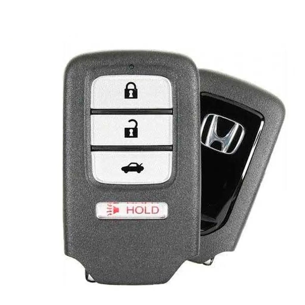 front and back of 2013-2015 (OEM Refurb) Smart key for Honda Accord Civic  PN72147-T2A-A11  ACJ932HK1210A