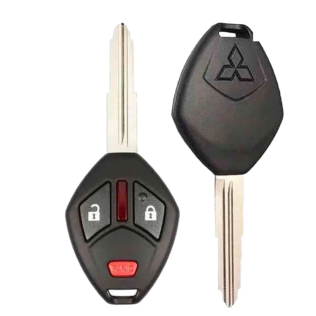 front and back of 2014-2015 (OEM) Remote Head Key for Mitsubishi Mirag  PN 6370B711 OUCG8D-625M-A-HF