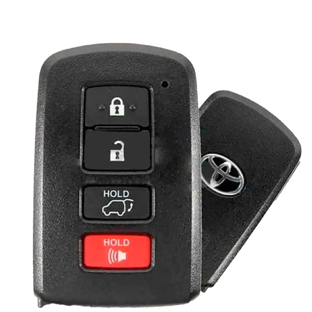 front and back of 2014-2021 (OEM Refurb) Smart Key for Toyota Highlander / Sequoia | PN: 89904-0E121 / HYQ14FBA-2110