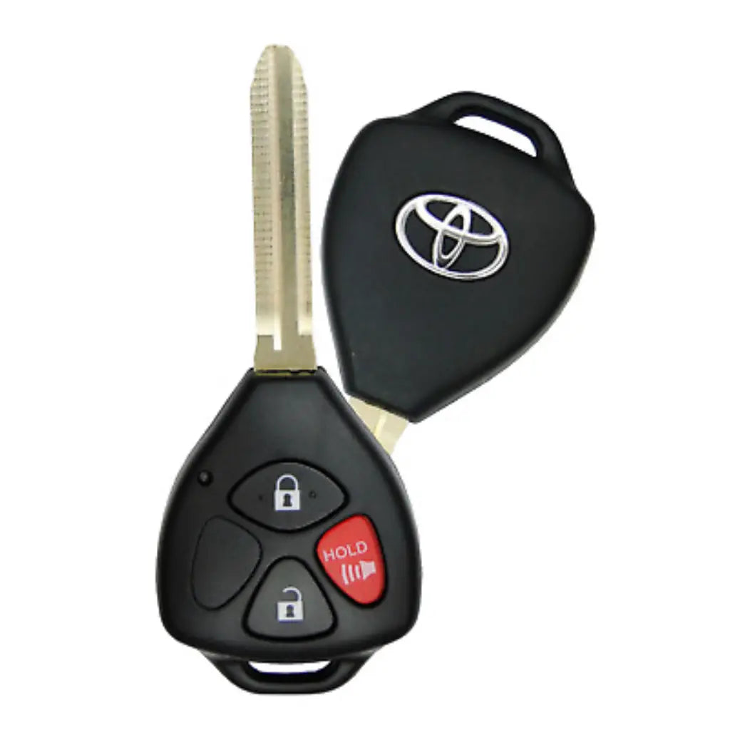 front and back of 2015-2019 (OEM Refurb) Remote Head Key for Toyota Yaris  PN 89070-52G50  HYQ12BBY